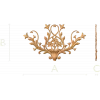 Цветочный картуш - резной деревянный декор для интерьера