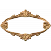 Рокайльная овальная резная рамка из массива