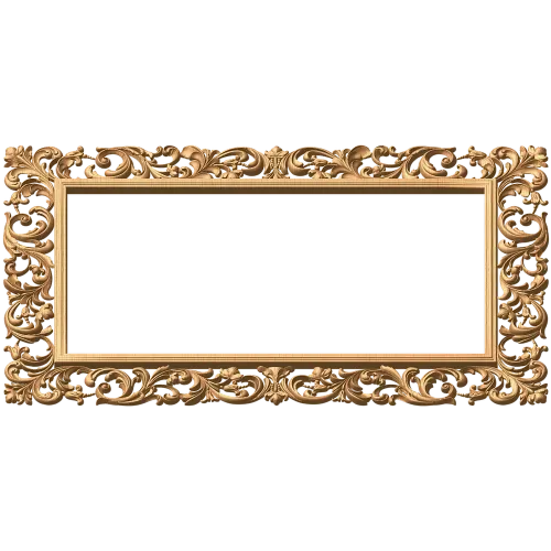 Рамка «Барочный Акант» - резной деревянный декор из массива