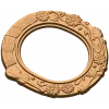 Резная овальная рамка «Мелодия цветов» - деревянный декор из дуба, бука, ясеня