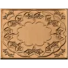 Квадратная резная рамка-розетка из дерева