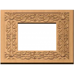 Арабеска - квадратная резная рамка
