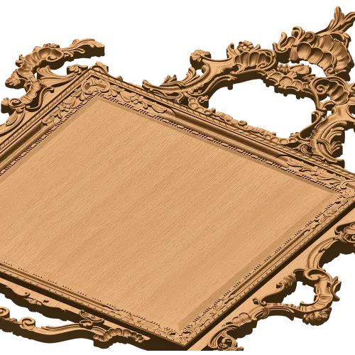 Резная барочная рамка из массива - декоративная рама для интерьера