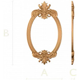 Овальная рама «Викторианский картуш»