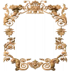 Прямоугольная резная рамка в барочном стиле из дуба/бука/ясеня