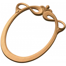 Ленточный узел (овальная рамка)