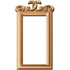 Резная вертикальная рамка с акантовым навершием