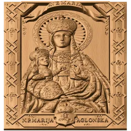 Аглонская икона Божией Матери - барельеф