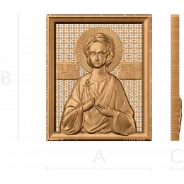 Артемий Веркольский - резная икона в раме