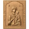 Богородица Одигитрия - резная деревянная икона в арочной раме