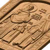 Икона святых Рафаила, Николая и Ирины - резной деревянный барельеф