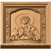 Резная икона Святая Великомученица Марина - деревянное панно