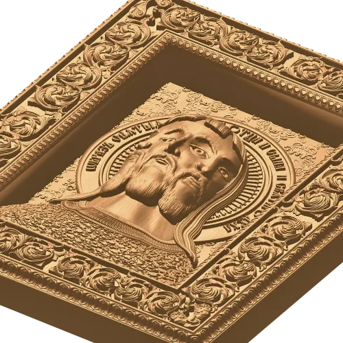 Икона «Святая Троица» - резной деревянный декор из массива