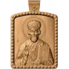 Икона Святой Николай Чудотворец - резная деревянная плакетка