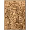 Архангел Михаил - резная деревянная икона, панель из дуба/бука/ясеня