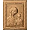 Рельефная икона Божья Матерь Казанская - резной деревянный декор