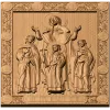 Икона «Вера, Надежда, Любовь и мать их Софья» - резной деревянный панно