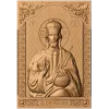 Резная икона Господь Вседержитель - деревянный декор из массива