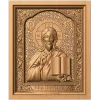 Резная икона «Господь Вседержитель» - деревянное панно на заказ