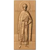 Резная икона «Дмитрий Донской» - деревянная панель в барельефе