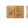 Книга-икона Богородица и Вседержитель - резной деревянный декор