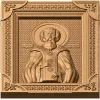 Икона-барельеф «Лонгин Коряжемский» - резной деревянный декор
