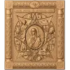 Икона «Неопалимая Купина» - резной деревянный рельеф