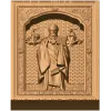 Икона «Николай Чудотворец» - резной деревянный барельеф