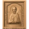 Икона Святителя Николая Чудотворца - резной деревянный образ