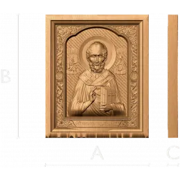 Икона Святителя Николая Чудотворца - барочный образ