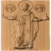 Икона Святителя Николая Чудотворца - резная деревянная панель