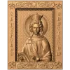 Резная икона Святая Анастасия - деревянный рельеф в рамке