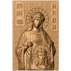 Икона «Святая Вероника Праведная» - резной деревянный рельеф