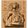 Икона «Святая Вероника Праведная» - резной деревянный рельеф