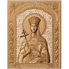 Резное панно «Святая Елена» - деревянный иконный рельеф