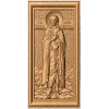Икона «Святая Мария Египетская» - резной деревянный барельеф