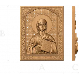 Икона «Святая Наталья» - рельефная панель