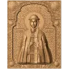 Икона «Святая Ольга» - резная деревянная панель