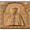 Икона «Святая Ольга» - резная деревянная панель