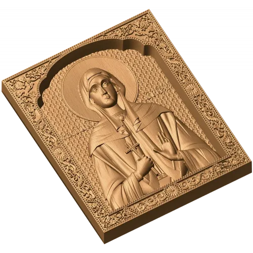 Икона «Святая Христина» - резной деревянный образ