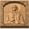 Икона «Святая Христина» - резной деревянный образ