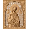 Икона Святой мученицы Веры - резное панно из дерева