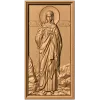 Икона «Святая мученица Клавдия» - резной деревянный барельеф