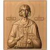 Икона Святой Валерий - резная деревянная панель