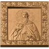 Резная деревянная икона Святой Максим Исповедник