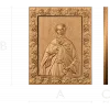 Резная деревянная икона Святой Максим Исповедник