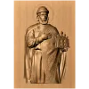 Резной образ Святого Ярослава - деревянная икона-рельеф из дуба/бука/ясеня