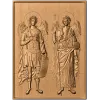 Икона «Святые Архангелы Михаил и Гавриил» - резной деревянный декор
