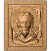 Рельефная икона «Спас Нерукотворный» - резной деревянный декор