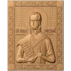 Резная икона Фёдор Ушаков - деревянная панель